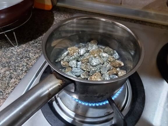 麦飯石煮沸